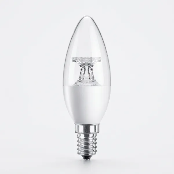 White_3W_Led_Candle_Lens_Bulb_Aluminium_Lighting_And_Luminaries_For_Outdoor_Purpose