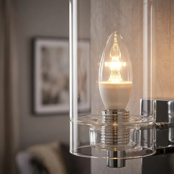 White_3W_Led_Candle_Lens_Bulb_Aluminium_Lighting_And_Luminaries_For_Outdoor_Purpose