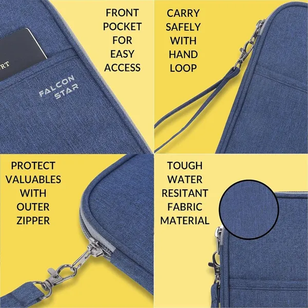 Navy_Blue_Premium_Nylon_Passport_Pouch_For_Men_&_Women