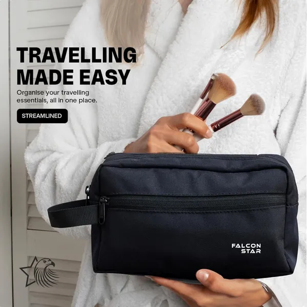 Black_Premium_Nylon_Waist_Bag_&_Toiletry_Bag_For_Men_&_Women_(Pack_Of_2)