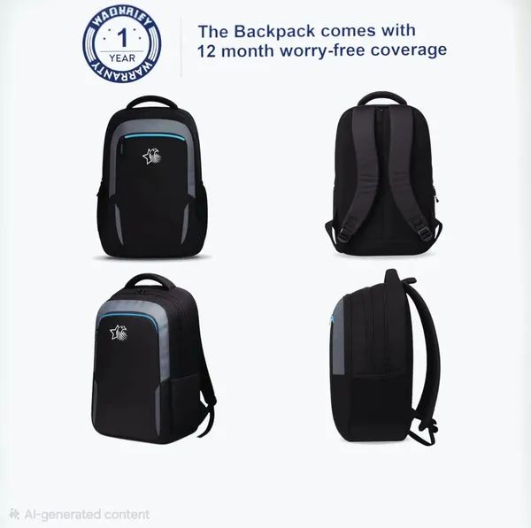 Black_&_Grey_Premium_Nylon_Laptop_Backpack_For_Men_&_Women