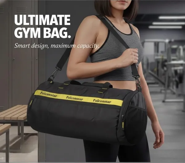 Black_&_Yellow_Premium_Nylon_33L_Gym_Bag_For_Men_&_Women
