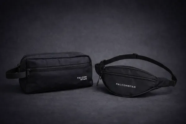 Black_Premium_Nylon_Waist_Bag_&_Toiletry_Bag_For_Men_&_Women_(Pack_Of_2)
