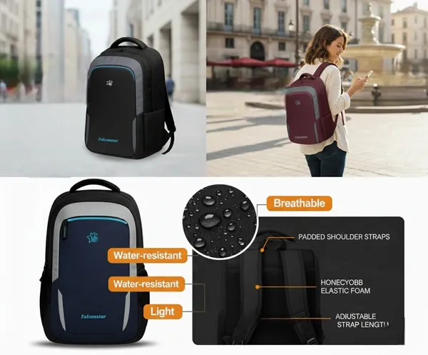 Maroon_&_Grey_Premium_Nylon_Laptop_Backpack_For_Men_&_Women