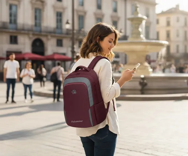 Maroon_&_Grey_Premium_Nylon_Laptop_Backpack_For_Men_&_Women