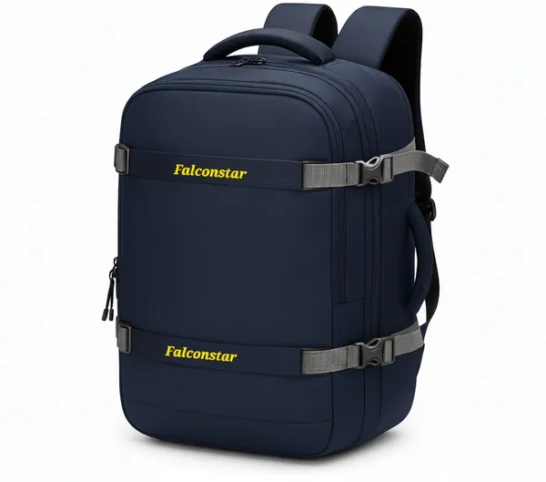 Navy_Blue_Premium_Nylon_40L_Travel_Laptop_Backpack_Bag_For_Men_&_Women