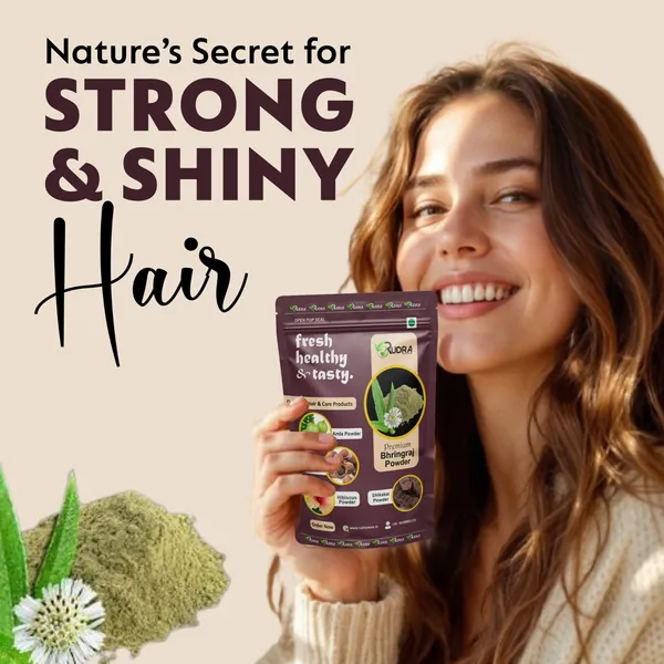 Bhringraj_Powder_For_Hair_Promotes_Growth,_Reduces_Graying|_300_Gm_|_Dark_Green