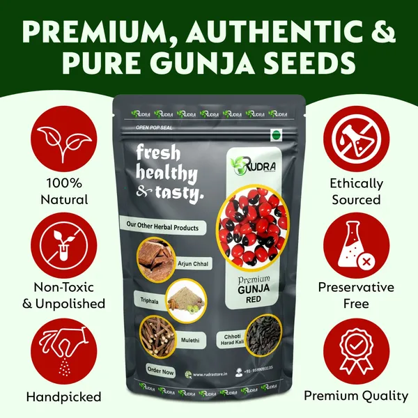 Gunja_Red_Seeds_Nervine_Tonic__|_100_Pieces_|_8_Gm_Each_Piece