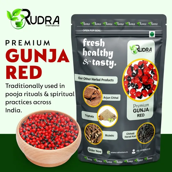 Gunja_Red_Seeds_Nervine_Tonic__|_100_Pieces_|_8_Gm_Each_Piece