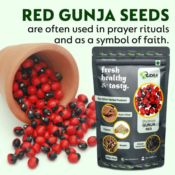 Gunja_Red_Seeds_Nervine_Tonic__|_100_Pieces_|_8_Gm_Each_Piece