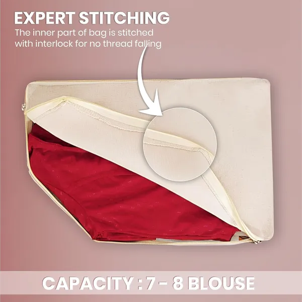 Pack_Of_12_Off_White_Premium_Cotton_Saree_And_Blouse_Cover_With_Zip_For_Home_Decor