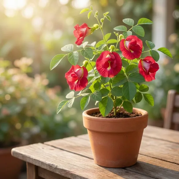 Aparajita_Flower_Plant_Red