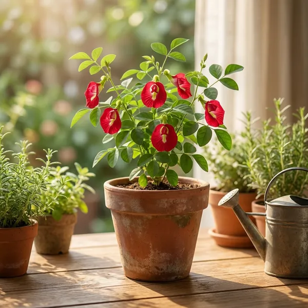 Aparajita_Flower_Plant_Red
