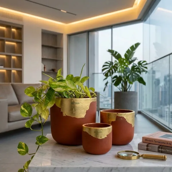 Pack_Of_3_Golden_Natural_Terracotta_Plant_Pot_Non_Breakable_|Lightweight_&_Weather_Resistant
