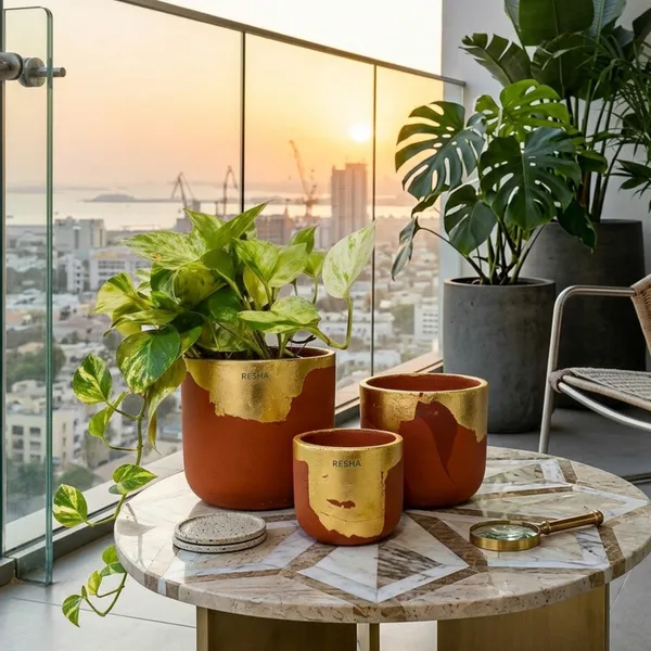 Pack_Of_3_Golden_Natural_Terracotta_Plant_Pot_Non_Breakable_|Lightweight_&_Weather_Resistant