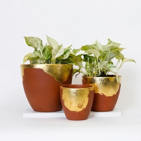 Pack_Of_3_Golden_Natural_Terracotta_Plant_Pot_Non_Breakable_|Lightweight_&_Weather_Resistant