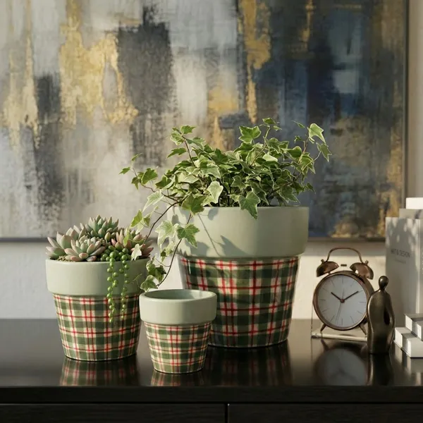 Pack_Of_3_Green_Natural_Terracotta_Plant_Pot_Non_Breakable_|Lightweight_&_Weather_Resistant
