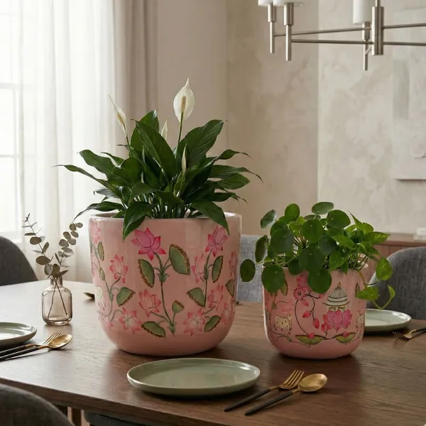 Pack_Of_2_Pink_Natural_Terracotta_Plant_Pot_Non_Breakable_|Lightweight_&_Weather_Resistant