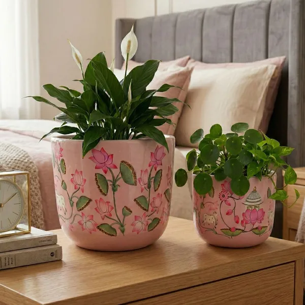 Pack_Of_2_Pink_Natural_Terracotta_Plant_Pot_Non_Breakable_|Lightweight_&_Weather_Resistant