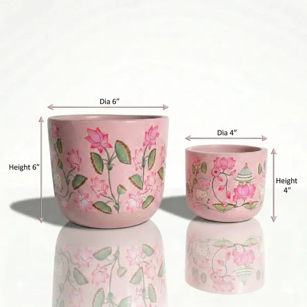 Pack_Of_2_Pink_Natural_Terracotta_Plant_Pot_Non_Breakable_|Lightweight_&_Weather_Resistant