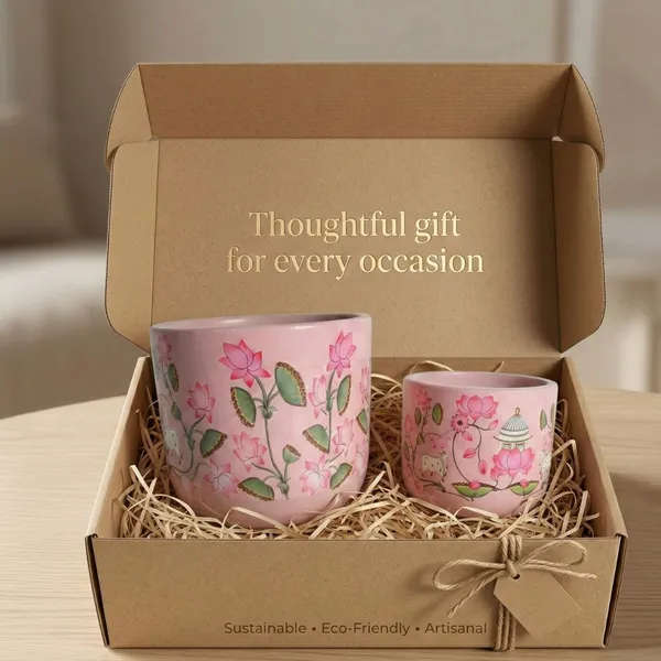 Pack_Of_2_Pink_Natural_Terracotta_Plant_Pot_Non_Breakable_|Lightweight_&_Weather_Resistant