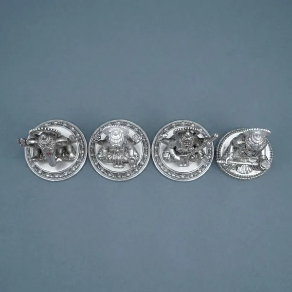 999_Pure_Silver_Plated_Ganesh_Lakshmi_Saraswati_Annapurnas_God_Idol