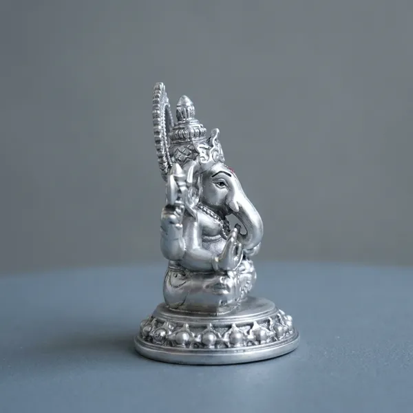 999_Pure_Silver_Plated_Ganesh_Lakshmi_Saraswati_Annapurnas_God_Idol