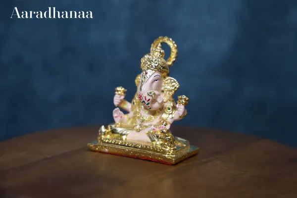 24k_Pure_Gold_Plated_Dagdusheth_Halwai_Ganpati_Murti_God_Idol
