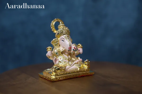24k_Pure_Gold_Plated_Dagdusheth_Halwai_Ganpati_Murti_God_Idol