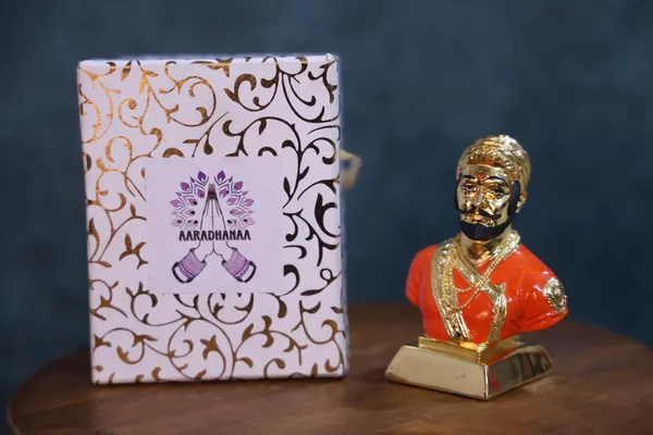24k_Pure_Gold_Plated_Chatrapati_Shivaji_Maharaj_God_Idol
