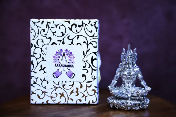999_Pure_Silver_Plated_Lord_Shiva_Dhyana_Mudra_God_Idol