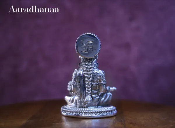 999_Pure_Silver_Plated_Sitting_Annapurna_God_Idol