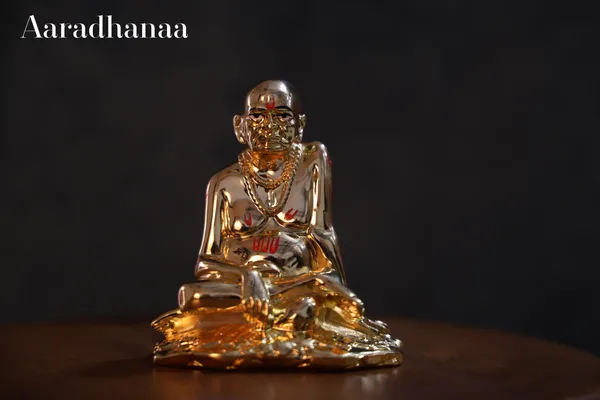 24k_Pure_Gold_Plated_Shree_Swami_Samarth_God_Idol