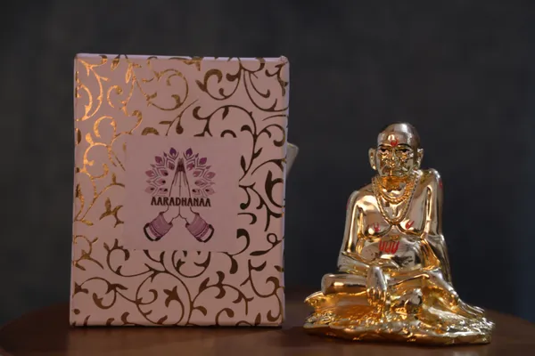 24k_Pure_Gold_Plated_Shree_Swami_Samarth_God_Idol