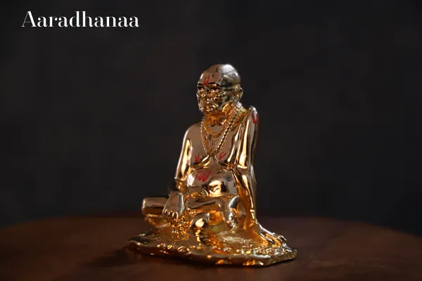 24k_Pure_Gold_Plated_Shree_Swami_Samarth_God_Idol
