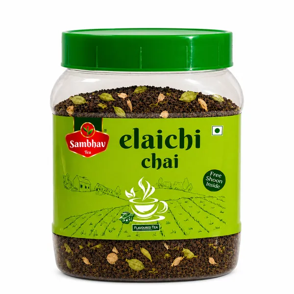 Sambhav_Elaichi_Chai_JAR_Pack_(Cardamom_Tea)_(2_X_250_Grams)