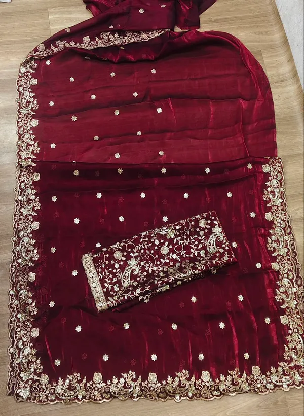 Chery_Color_Preimium_&_Elegant_Armani_Crepe__Satin_Saree_For_Women