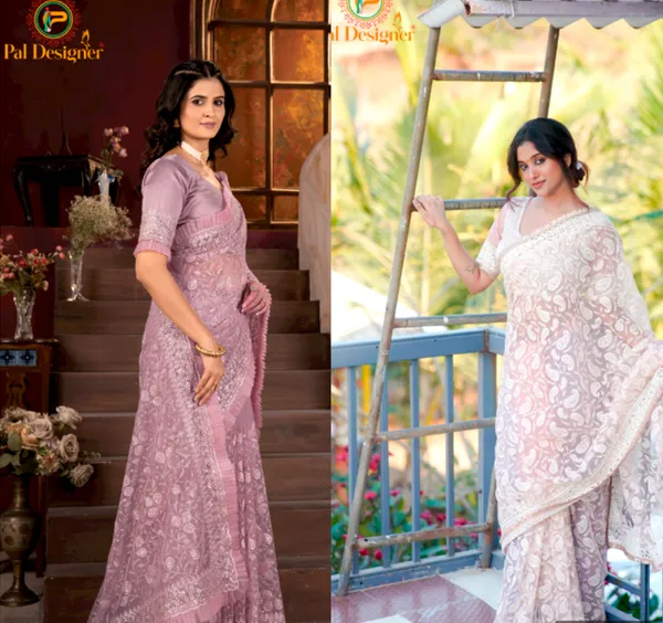 Peach_And_Pink_Preimium_&_Elegant_Net_Saree_For_Women_(Pack_Of_2)