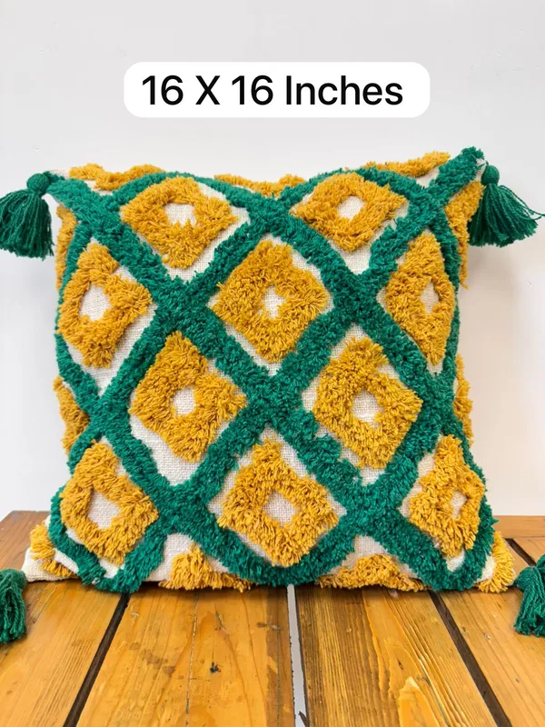 Off_White_And_Green_Yellow_Slub_Cotton_Base_Tufted_Cushion_Cover_For_Sofa_Bed