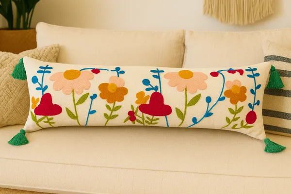 Multicolor_Slub_Cotton_Base_Lumbar_Cover_12_X_36_For_Sofa_And_Bed