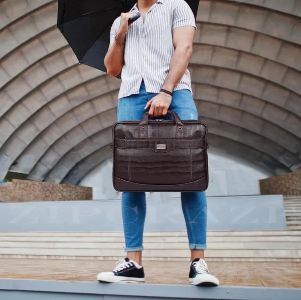 ZipCraze_Men_&_Women_Brown_Messenger_Bag