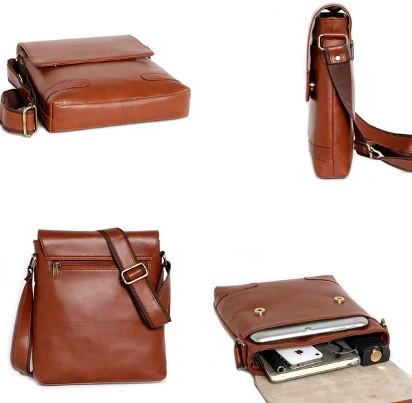 Tan_Synthetic_Leather_Solid_Zipper_Magnetic_Sling_Bag_For_Men_&_Women