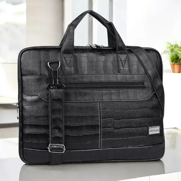ZipCraze_Men_&_Women_Black_Messenger_Bag