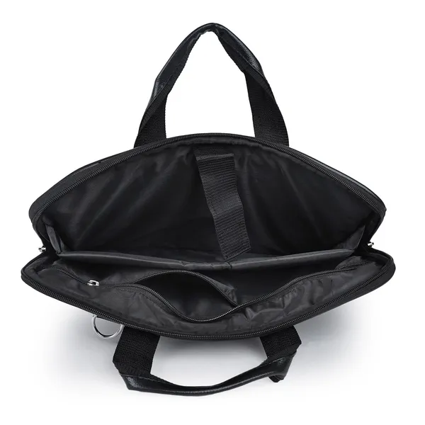 ZipCraze_Black_Messenger_Bag_Men_Office_Laptop_Bag_with_Shoulder_Strap_Expandable_Business_Briefcase_13.6inch