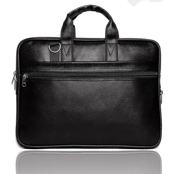 ZipCraze_Black_Messenger_Bag_Men_Office_Laptop_Bag_with_Shoulder_Strap_Expandable_Business_Briefcase_13.6inch