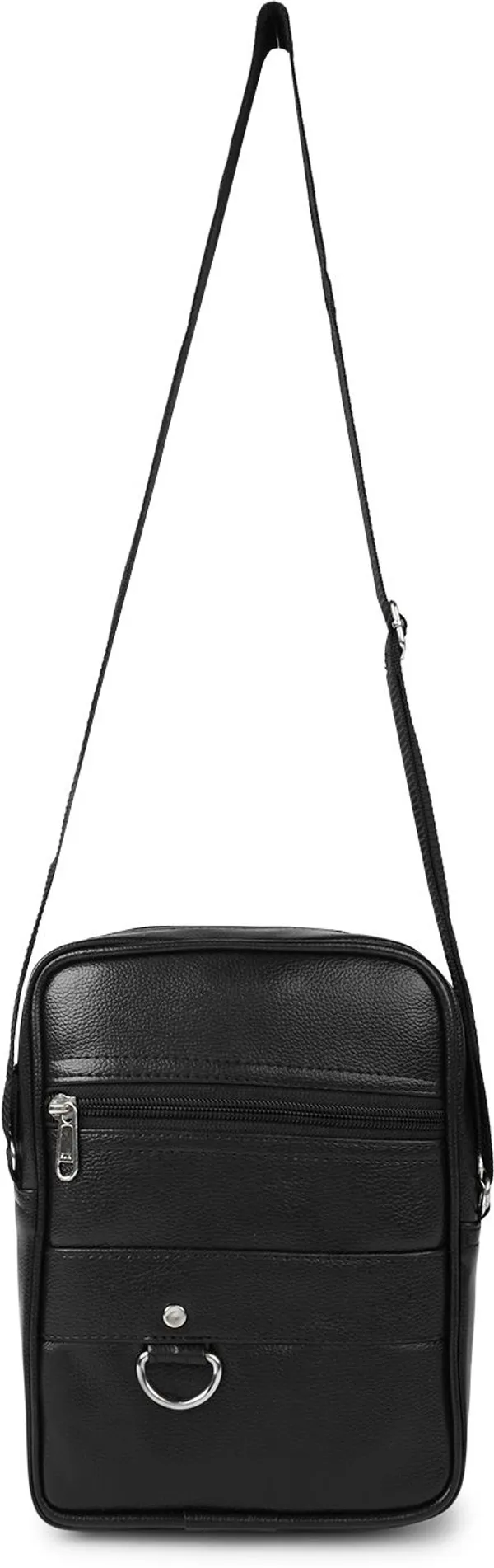 Black_Synthetic_Leather_Solid_Zipper_Sling_Bag_For_Men