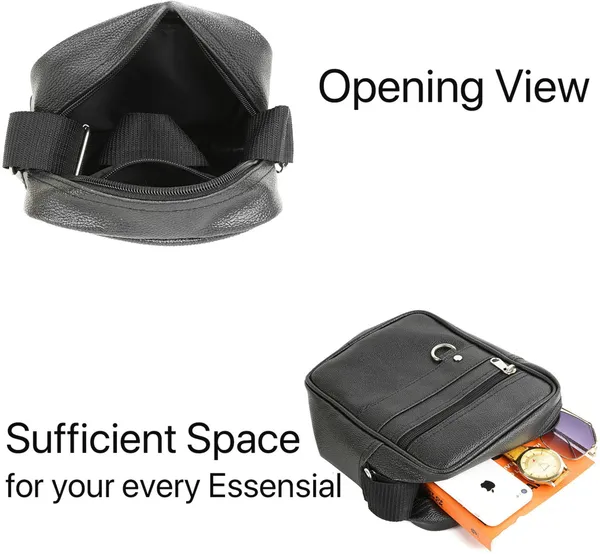 ZipCraze_Black_Sling_Bag_Casual_Travel_Office_Shoulder_Crossbody_Side_Slingbag_For_Unisex