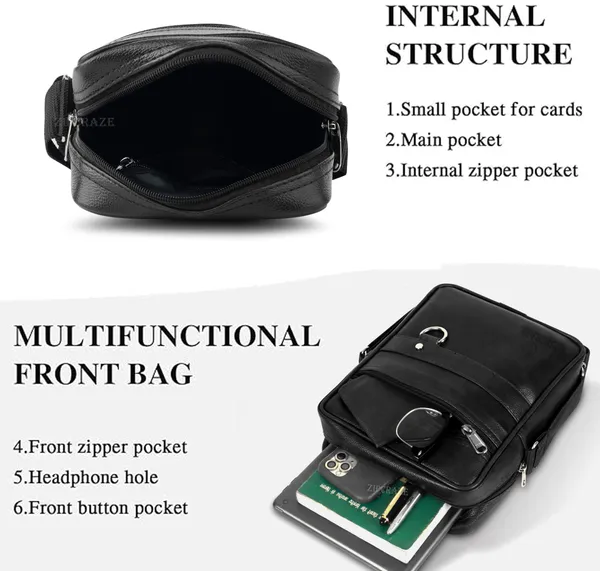 Black_Pu_Synthetic_Leather_Solid_Zipper_Sling_Bag_For_Men