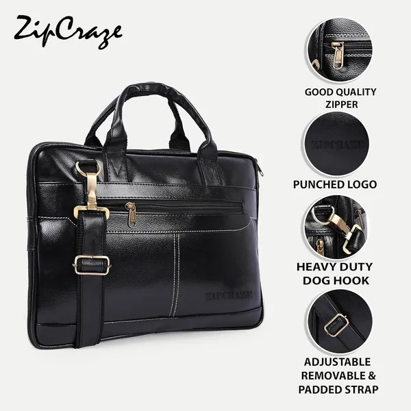 Black_Synthetic_Leather_Solid_Zipper_Messenger_Bag_For_Men_And_Women