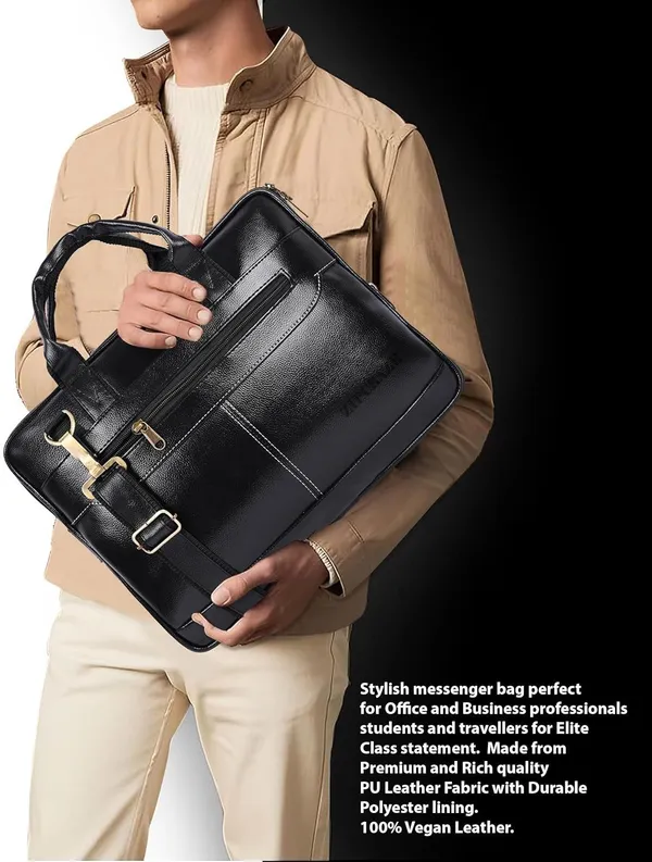 Black_Synthetic_Leather_Solid_Zipper_Messenger_Bag_For_Men_And_Women